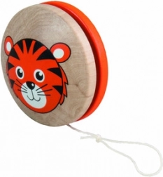 Detoa yo-yo en bois Tigrou orange