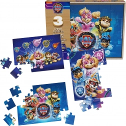 Houten puzzels PAW PATROL The Mighty Movie – 3 sets
