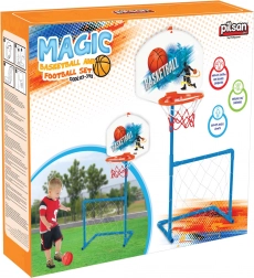 Set voetbaldoel en basketbalring 2-in-1
