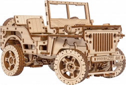 Modèle en bois de Jeep 4x4 - 570 pièces