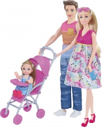 Zwangerschapspop met familie 30 cm