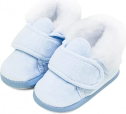 Winter babyslofjes New Baby blauw 3–6 maanden