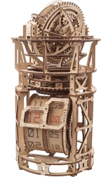 Ugears modèle mécanique en bois mécanisme d'horloge avec tourbillon