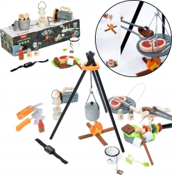 Houten Kampeerset 45 stuks