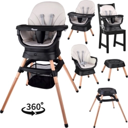 Multifunctional Rotating 6-in-1 High Chair for Children – beige