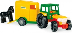 Color Cars Tractor with Horse Trailer