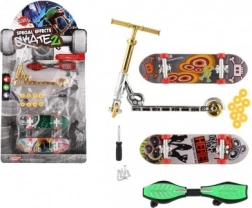 Set van fingerboards en step met schroefbare accessoires