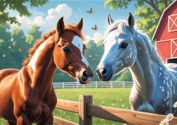 TREFL Puzzel Paarden op de open plek 200 stukjes