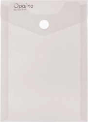 Pochette à pression A6 verticale Opaline transparente