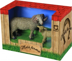 Ensemble d’animaux Ma petite ferme : bélier et agneau