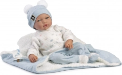 Guca realistische baby pop met zacht stoffen lichaam 38 cm