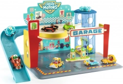 Houten garage Crazy Motors van Djeco
