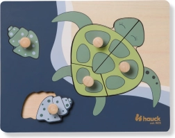 Hauck houten puzzel met knopjes Turtle