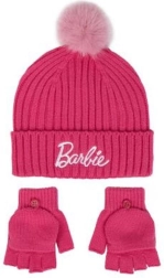 BARBIE winterset – muts en handschoenen voor kinderen van 5–8 jaar