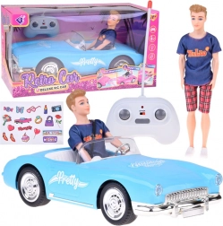 RC retro cabrio met pop als bestuurder