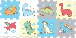 Schuimpuzzels dinosauriërs - 8 stuks