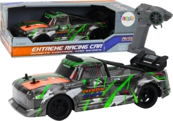 Voiture RC 1:16 avec roues en silicone pour drift, gris‑vert
