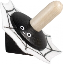 Detoa houten tol met vilt Spin