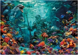 Puzzle Poseidon on Coral Reef 1000 Pieces