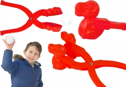 Sneeuwbalmaker dinosaurus rood