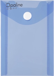 Pochette à pression A7 verticale Opaline bleu