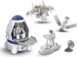 Space set with rocket and 2 astronaut figures