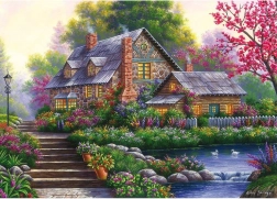 RAVENSBURGER Puzzle Romantic Cottage 1000 pieces