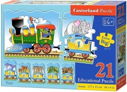 Educational Puzzle Train 13 Pieces