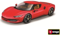 Metalen modelauto Bburago Ferrari 296 GTB 1:18 rood