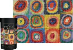 1000-Piece Puzzle – Color Study: Squares with Concentric Circles