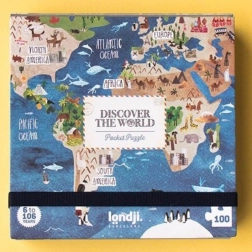 Londji puzzle de poche Autour du monde 100 pièces