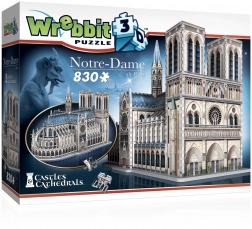 3D-puzzel kathedraal Notre-Dame van WREBBIT, 830 stukjes