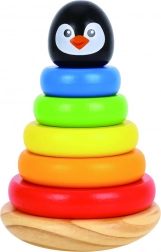 Holz-Steckturm Pinguin