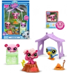 Set van 3 figuren Littlest Pet Shop Kamperen