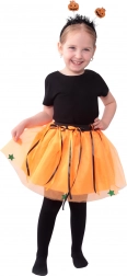 Kinder Halloweenkostuum tutu-rok met haarband