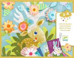Djeco créations avec papiers buvards de la forêt