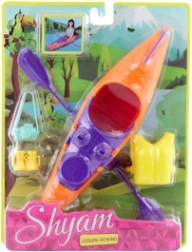 Kayak pour poupée avec accessoires