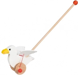 Houten duwspeelgoed meeuw Jonas