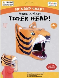 Creatieve set 3D masker Tijger Fiesta Crafts