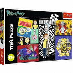 Puzzel Rick en Morty – Vreemde plek in de galaxie 300 stukjes Trefl