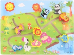 Houten doolhof met dieren