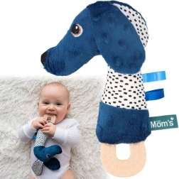 Jamiś squeaky plush with teether and crinkly ears MOMS