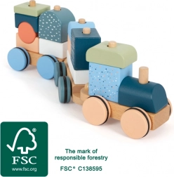 Houten stapeltrein Arctic small foot