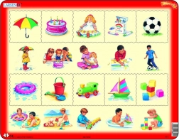 Puzzle LARSEN : Qu’est-ce qui va avec quoi ? 10 pièces