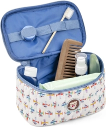 Lilliputiens kids’ toiletry bag dog Jules, blue
