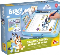 BLUEY light drawing table A4 with templates
