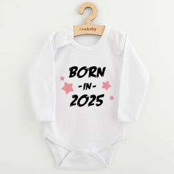 Baby bodysuit with print new baby born in 2025 pink 86