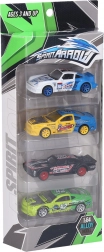Metal toy cars set of 4 pcs 7 cm