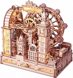 Rokr 3D houten puzzel Londen – mechanisch model met knikkerbaan, 431 stukjes