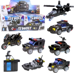 Jeu de construction SWAT – véhicules et moyens de transport 2-en-1 (92–117 pièces)